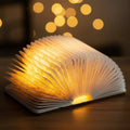 Wooden Book Lamp, Folding Magnetic Book Light, LED Ambient Lighting, (Maple)