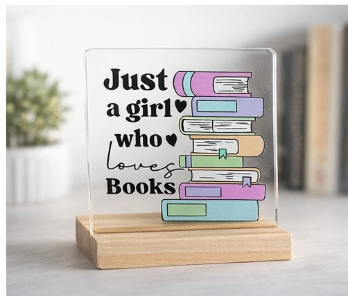 Book lover plaque