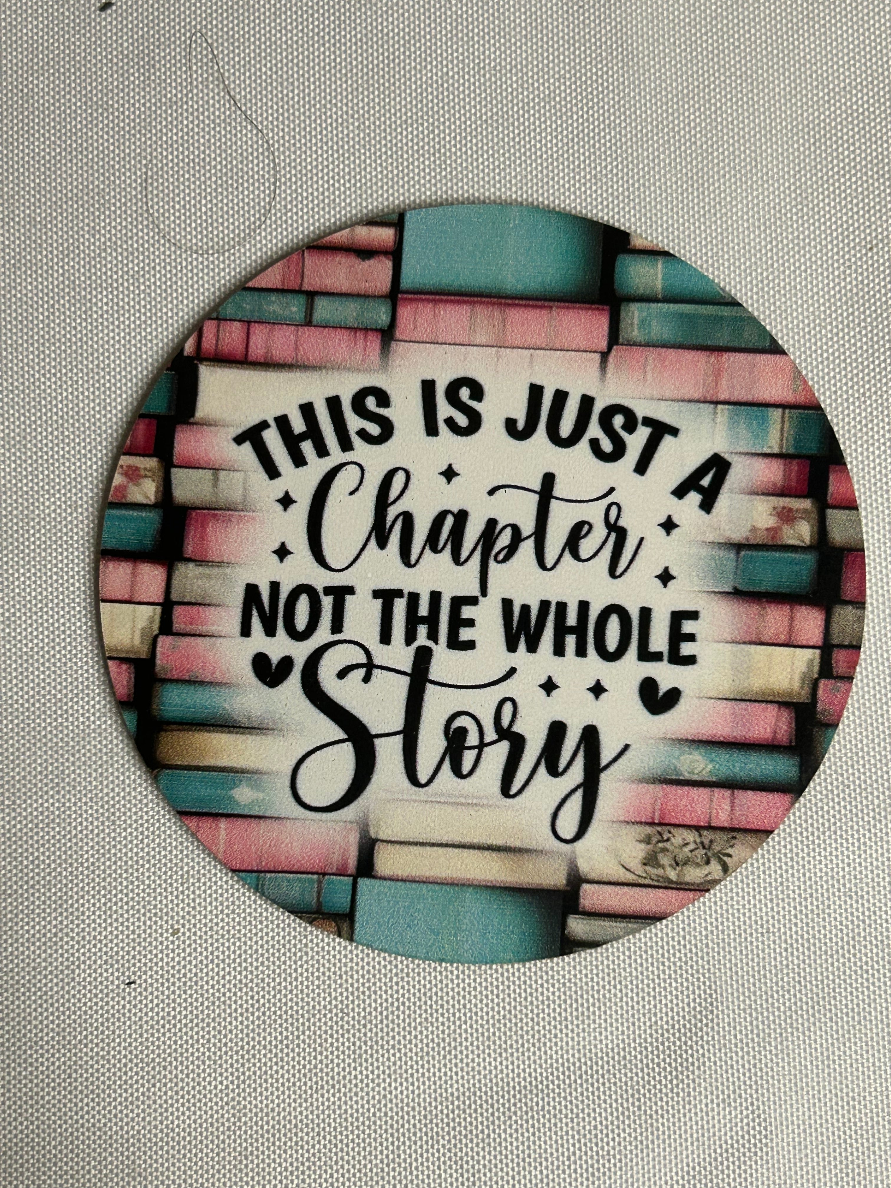 Book themed wooden coasters