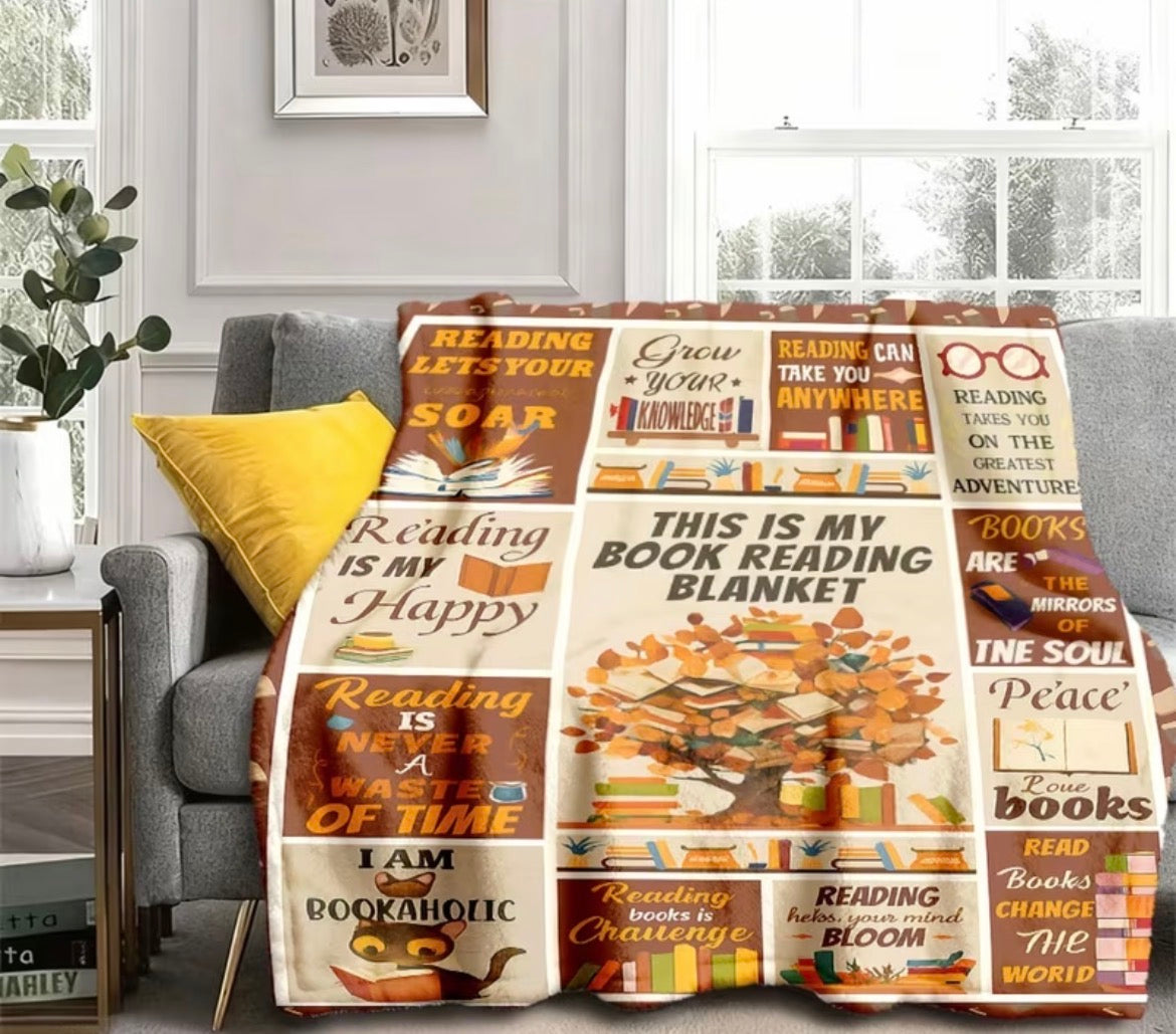 Book love reading blankets - 4 designs to choice from