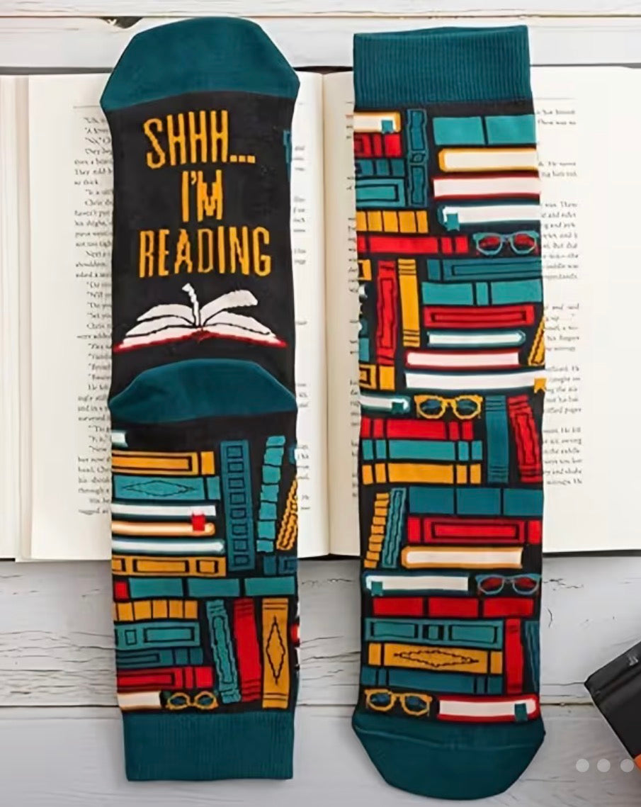 Book lover socks
