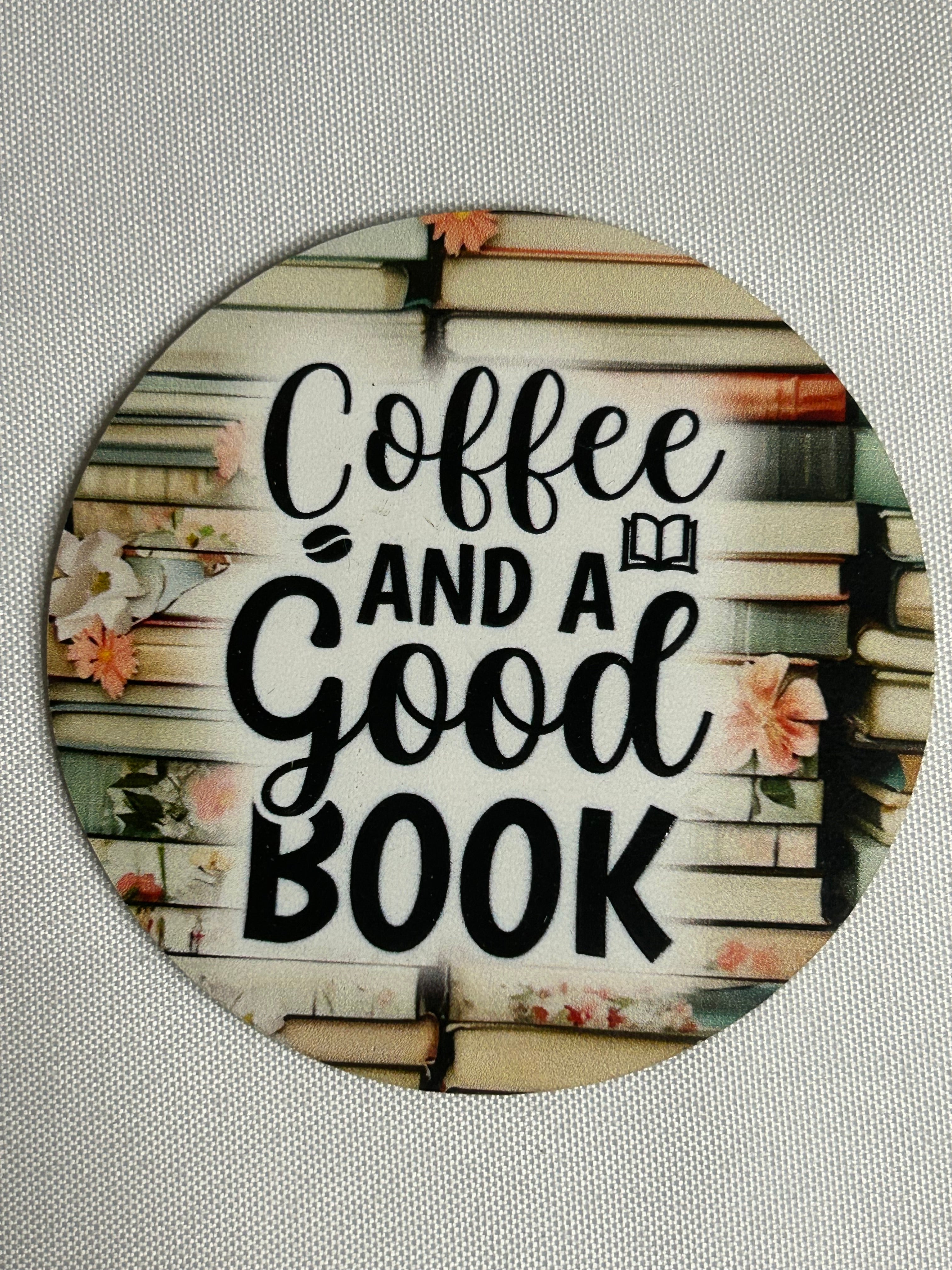 Book themed wooden coasters