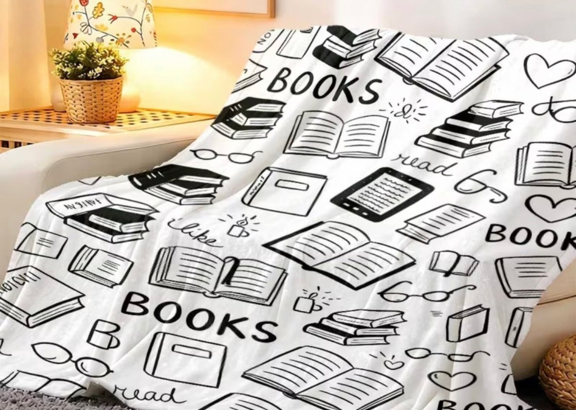 Book love reading blankets - 4 designs to choice from