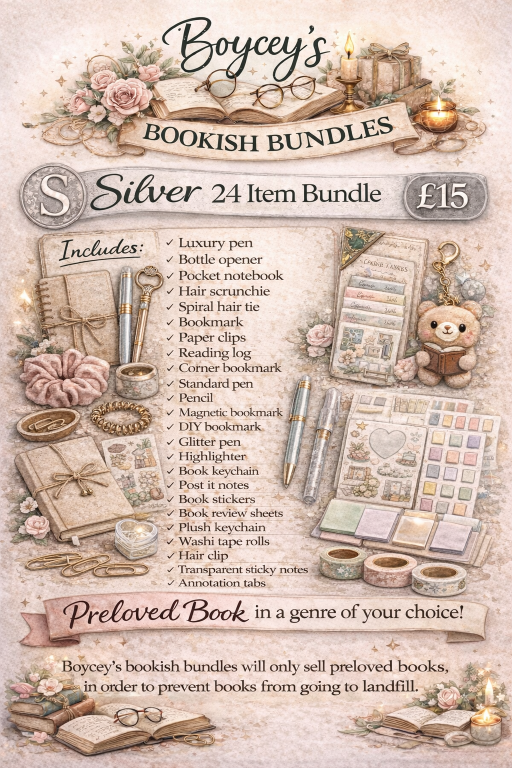 Silver bookish bundle