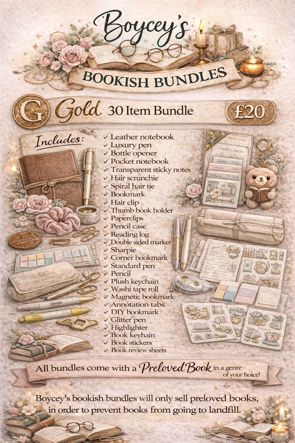 Gold bookish bundle