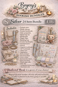 24 Item - Silver bookish bundle