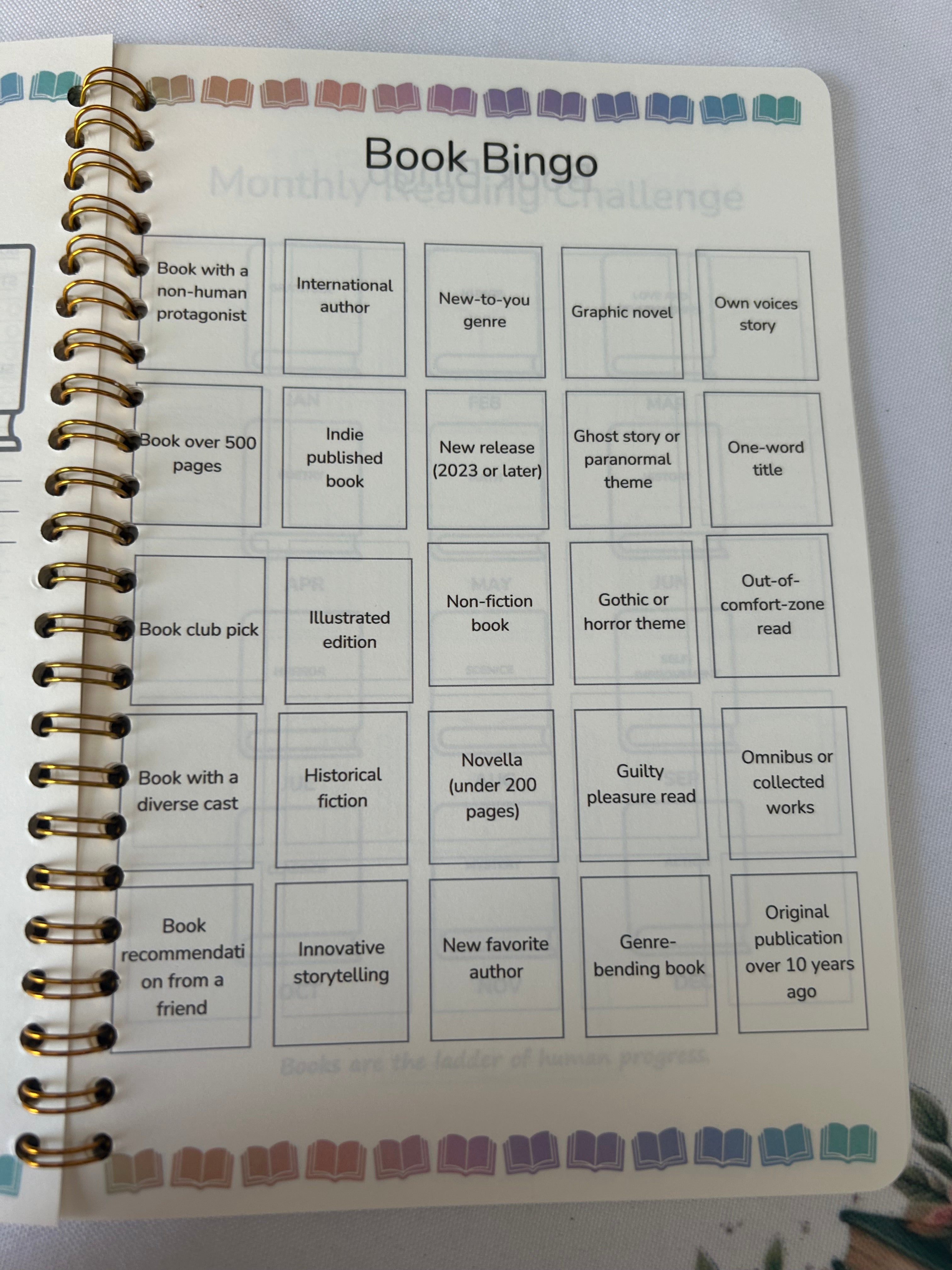 Reading Journal - book design