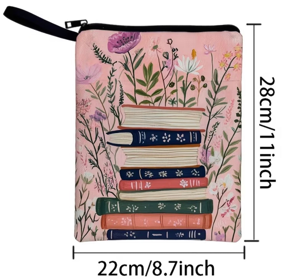 Book Sleeve - Pink Flowers