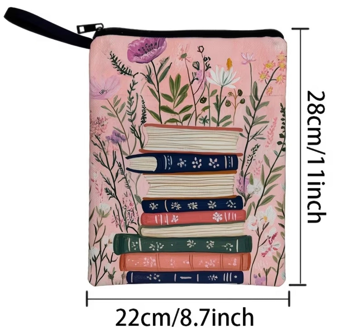 Book Sleeve - Pink Flowers