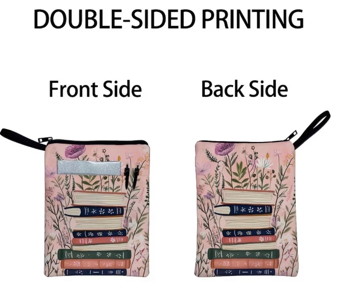 Book Sleeve - Pink Flowers