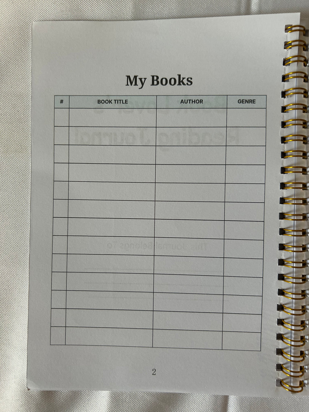 Reading Journal - Book lover design