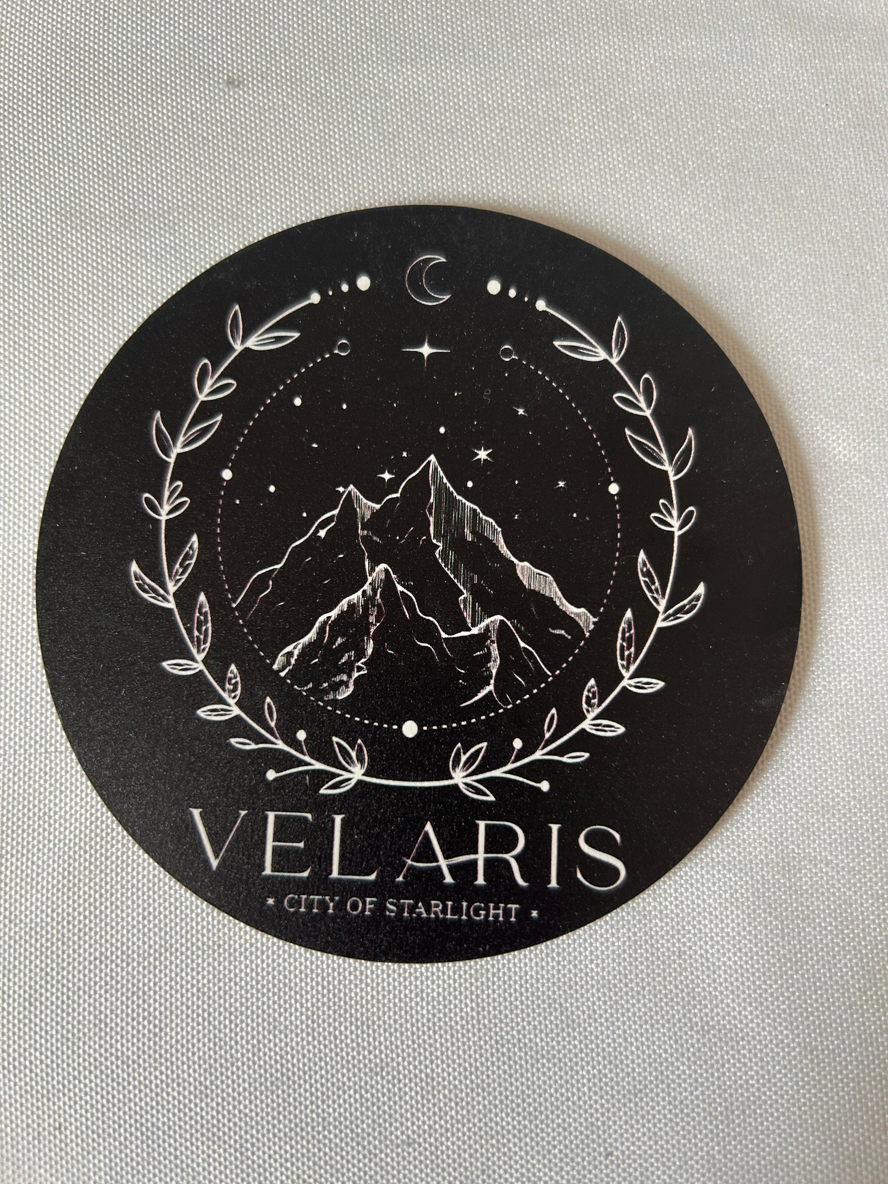 ACOTAR Velaris themed wooden coasters